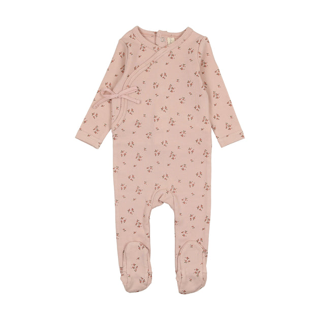 Cotton Footie Set - Dusty Pink