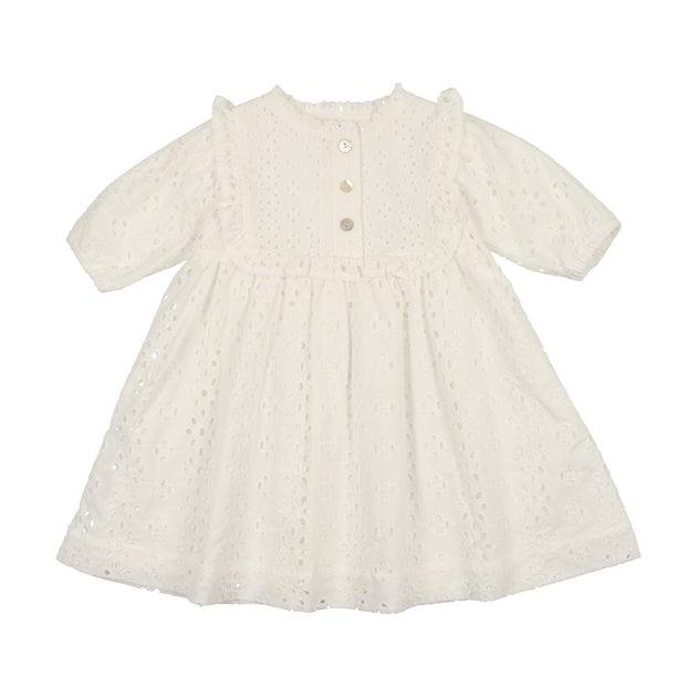 Analogie Eyelet Dress Short Sleeve - White main image 1