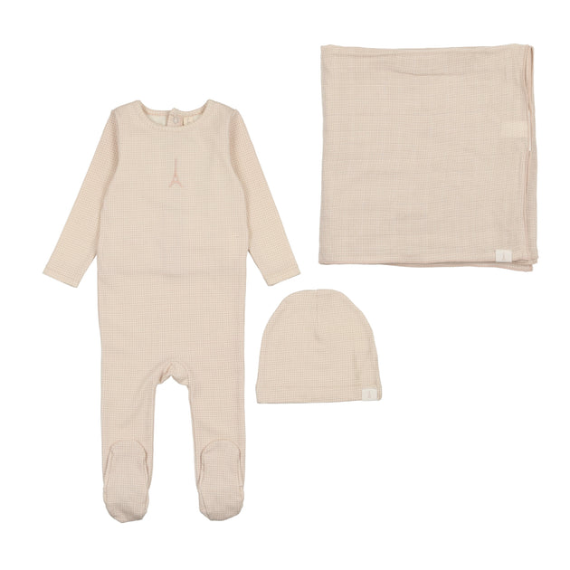 Lilette Heather Stripe Lounge Set - Heather Oatmeal Stripe
