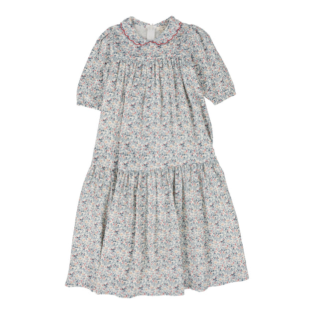 Lil Legs Puff Sleeve Maxi Robe 3/4 Sleeve - Navy (Loungewear Collection) main image 0