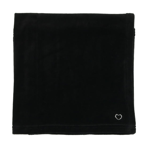 Lil Legs Classic Velour Blanket - Mid Blue