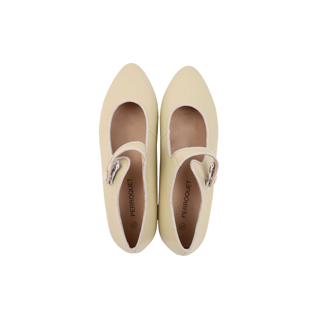 Perroquet Shoes Scalloped Mary Janes with Buckle - Pale Pink main image 1