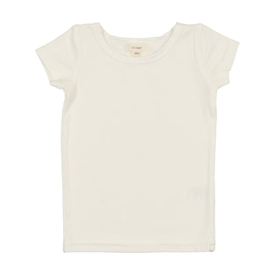 Lil Legs Bamboo T-Shirt Short Sleeve - Winter White