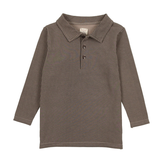 Analogie Tiny Stripe Footie - Rosewood/Stone