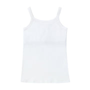 Petit Clair Basics Girls Cami Undershirts with Support - 2-Pack White