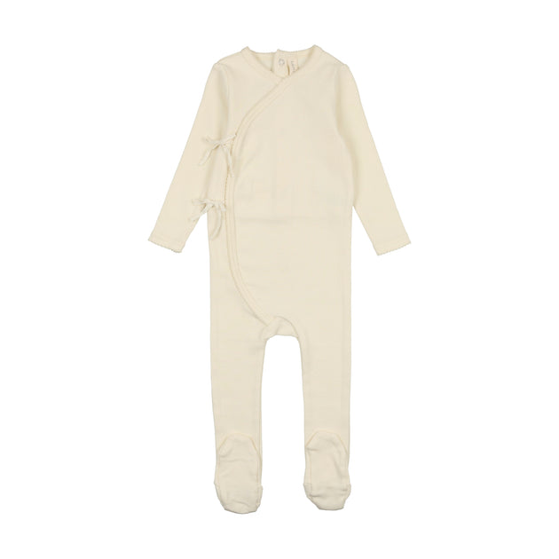 Lilette Fine Pointelle Romper - Cream main image 0