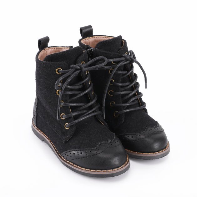 Zeebra Kids Wingtip Mary Janes - Bone
