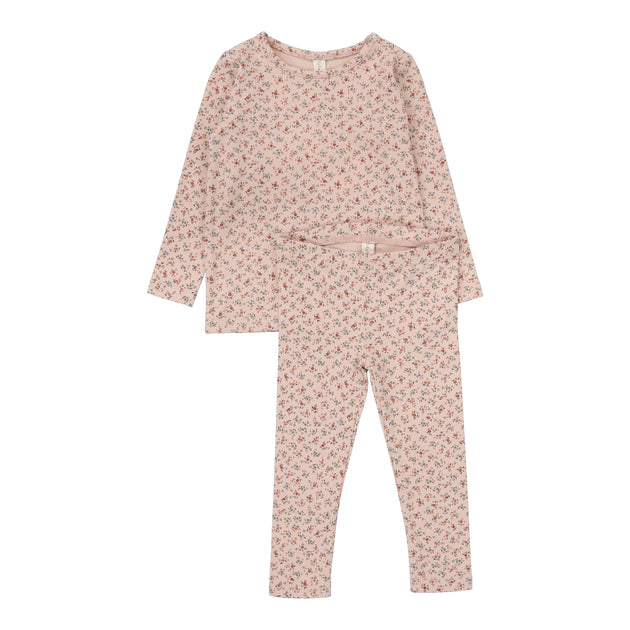 Lilette Scattered Cherry Long Sleeve Set - Mint Base main image 0
