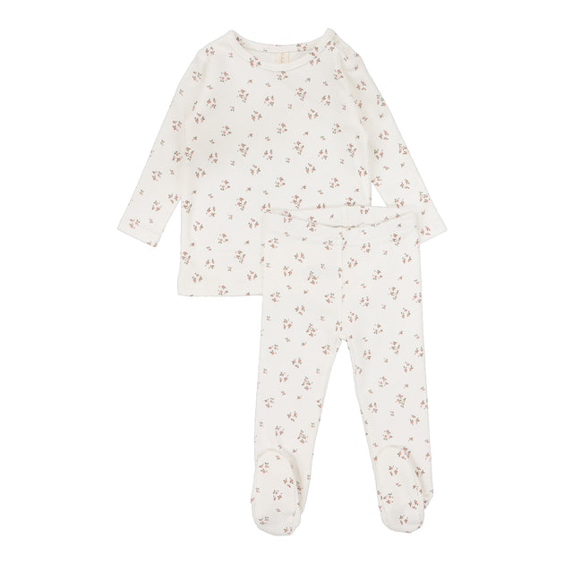 Lilette Scattered Cherry Long Sleeve Set - Mint Base main image 1