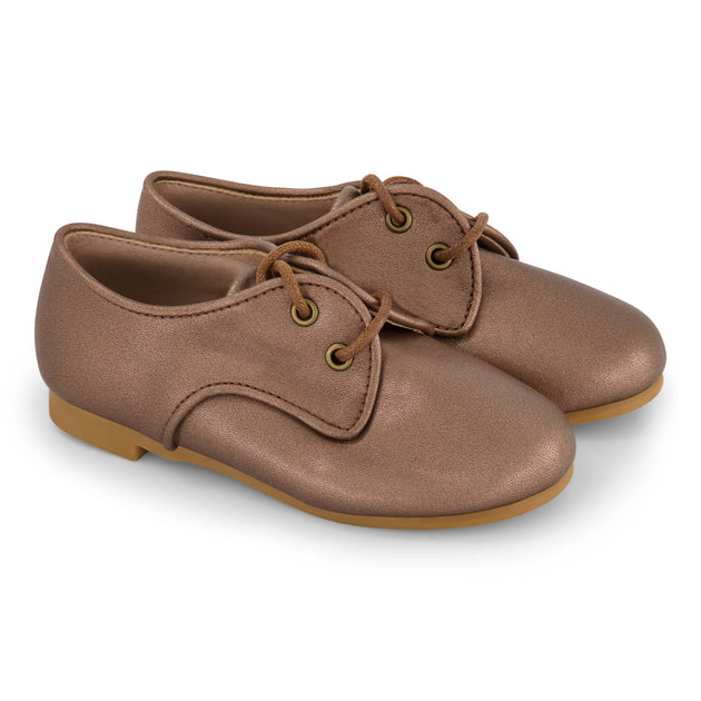 Zeebra Kids Wingtip Lace Ups - Bone main image 1