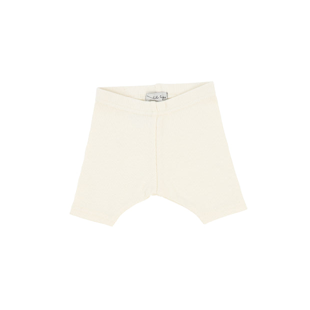 Lil Legs Ribbed Shorts - Ivory