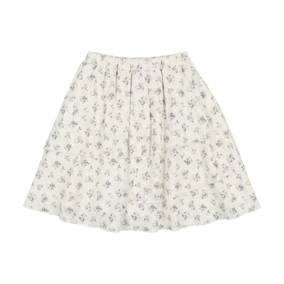 Analogie Linen Layered Skirt - Floral