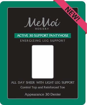 Memoi Active 30 Denier Support Pantyhose - Tan MS-655