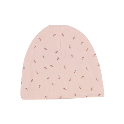 Lilette Printed Beanie - Pink/Pink Tulips
