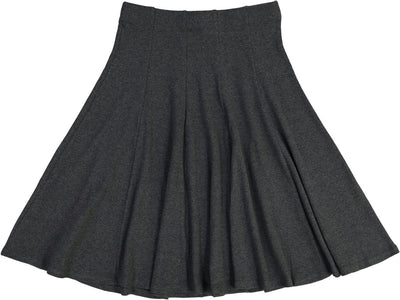 BGDK Ladies Ribbed Panel Skirt - Dark Gray Heather BK1610A