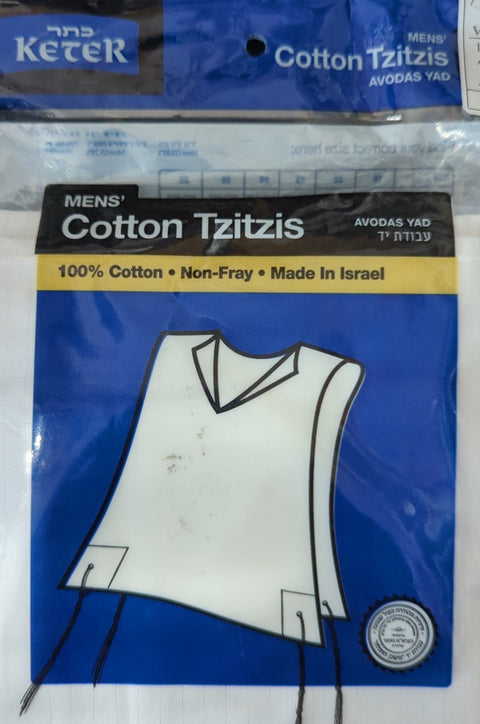 Keter Men's Avodas Yad Cotton Tzitzit