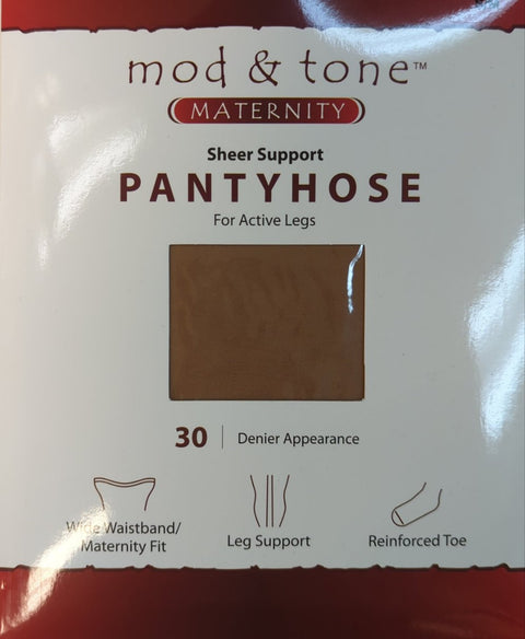Mod & Tone 30D Maternity Stockings - Nude 320MTY