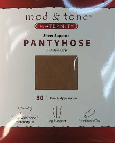 Mod & Tone 30D Maternity Stockings - Honey 320MTY