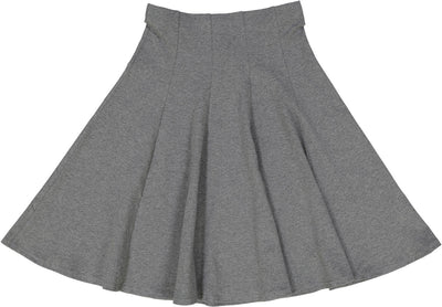 BGDK Ladies Cotton Panel Skirt 25" - Charcoal BK1602A