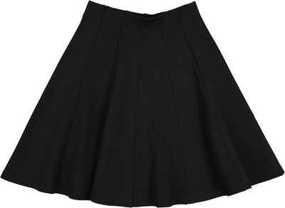 BGDK Girls Lycra Ponti Panel Skirt - Black GM-5023K
