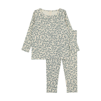 Lilette slate all over floral long sleeve set from our All Over Floral.
