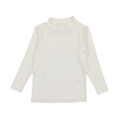 Lil Legs Bamboo Mock Neck - Off-White / Winter White