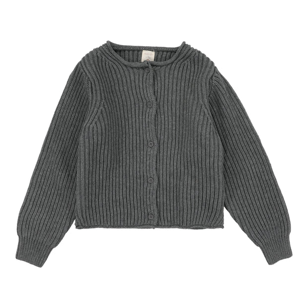 Lil Legs Knit Cardigan - Mid Grey