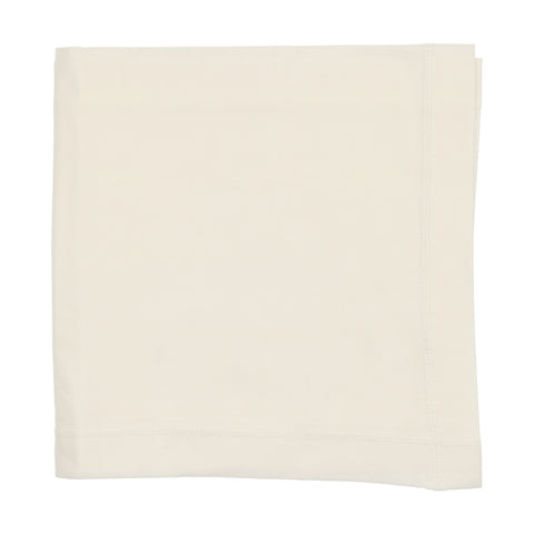 Lilette Brushed Cotton Blanket - White/White