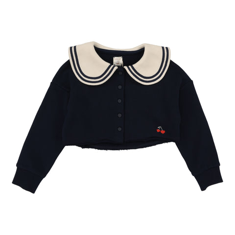 Analogie Bon Voyage Sweatshirt Cardigan - Navy