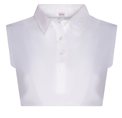 Gemsli Sleeveless Crop Button Down Shell - SH325