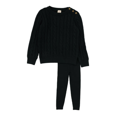 Analogie Cable Knit Set - Hunter Green
