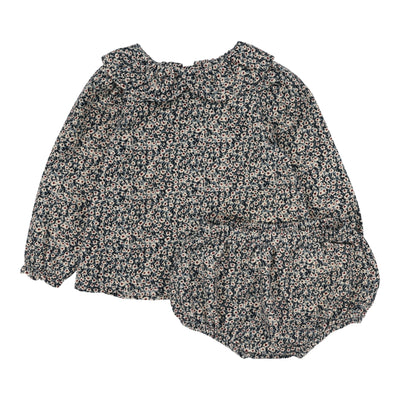 Analogie Daisy Floral Set - Dusty Blue
