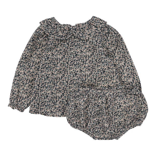 Analogie Daisy Floral Set - Dusty Blue
