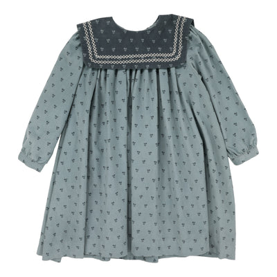 Analogie Primrose Dress - Dusty Blue