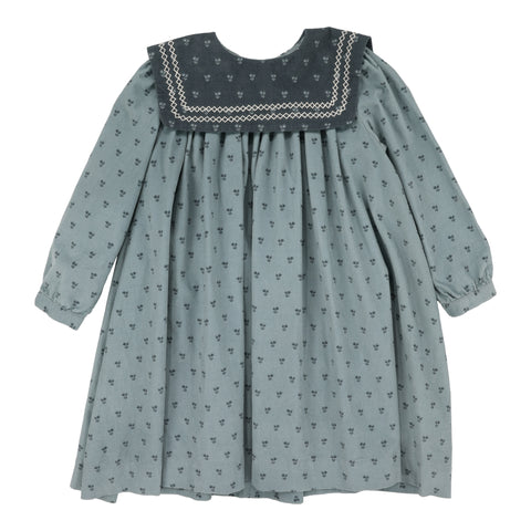 Analogie Primrose Dress - Dusty Blue