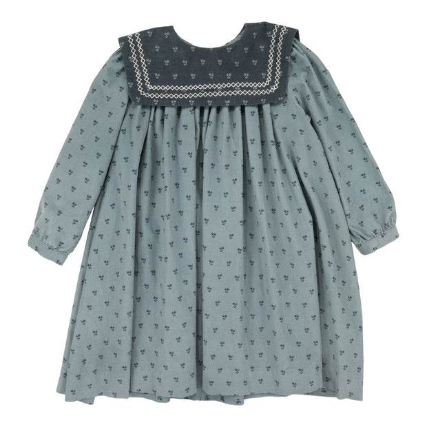 Analogie Primrose Dress - Dusty Blue