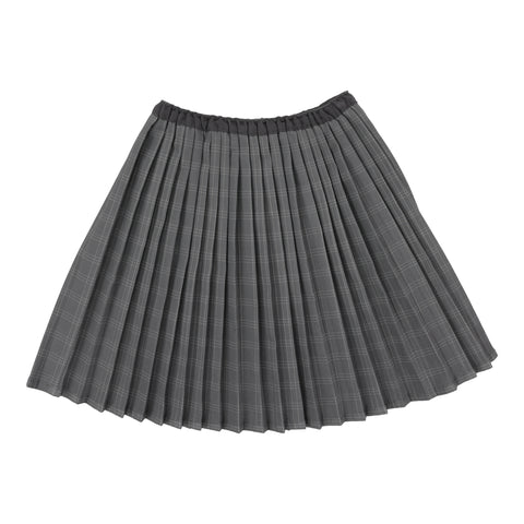 Analogie Plaid Skirt - Mid Grey
