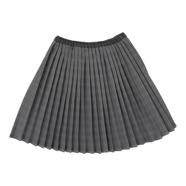 Analogie Plaid Skirt - Mid Grey