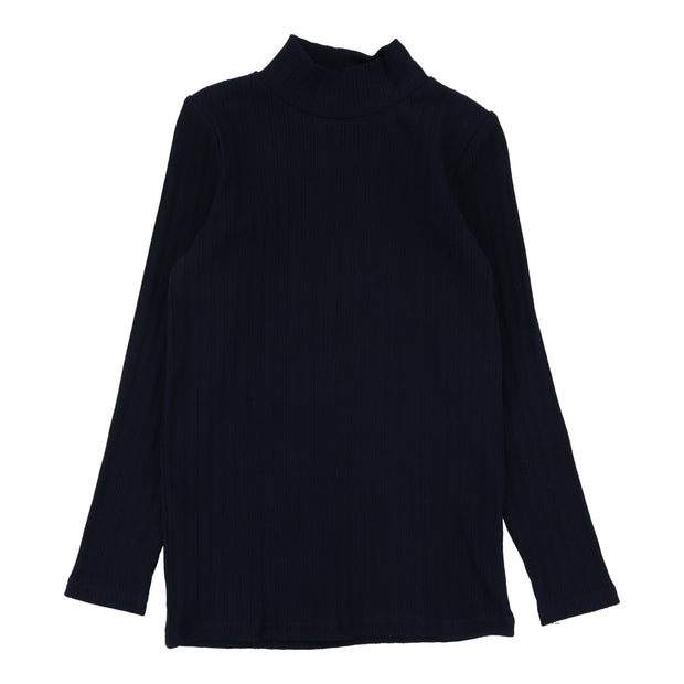 Analogie Double Rib Mockneck - Navy