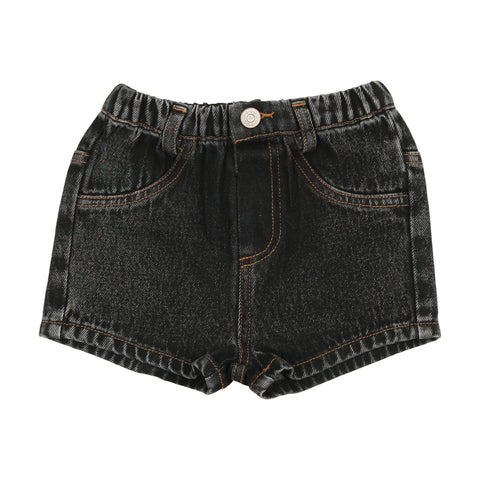 Lil Legs Denim Shorts - Black Denim