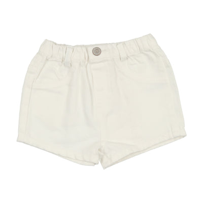 Lil Legs Denim Shorts - White Denim