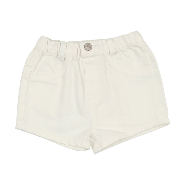 Lil Legs Denim Shorts - White Denim