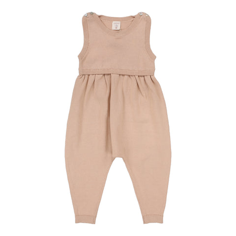 Analogie Knit Overalls - Dusty Pink