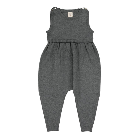 Analogie Knit Overalls - Mid Grey