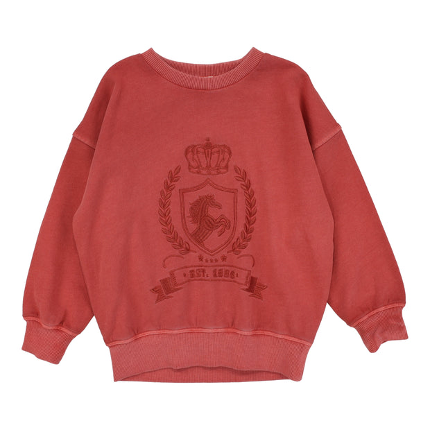Analogie Emblem Sweatshirt - Mineral Red