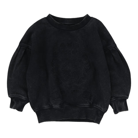 Analogie Emblem Sweatshirt - Black Wash