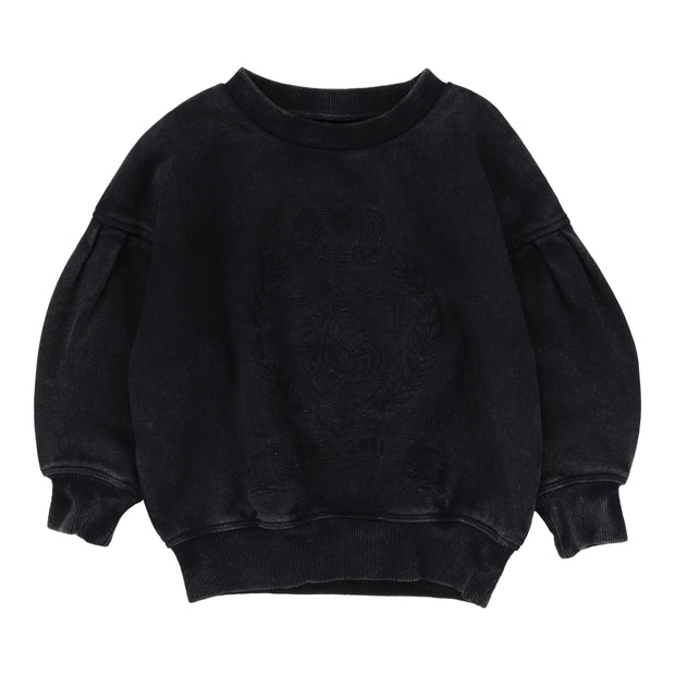 Analogie Emblem Sweatshirt - Black Wash
