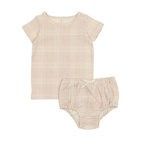 Lilette Grid Set - Cream/Rose