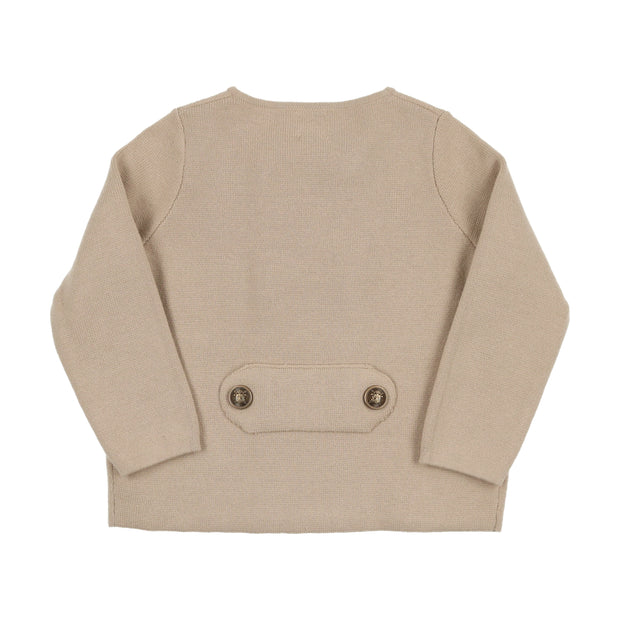 Analogie Knit Double Breasted Blazer - Taupe