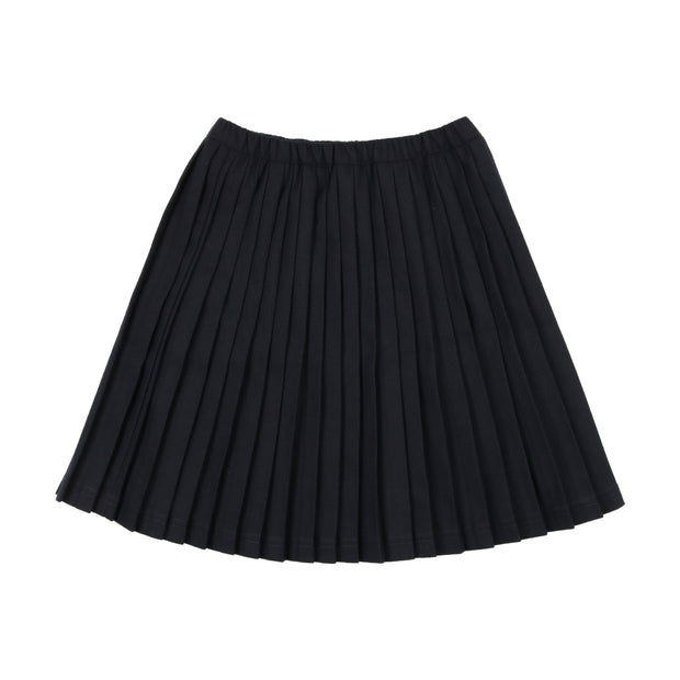 Lil Legs Knife Pleated Skirt - Navy